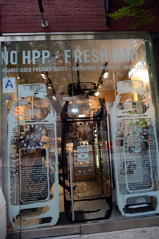 15 Juice Press Shop Window At 250 Mott St In Nolita New York City